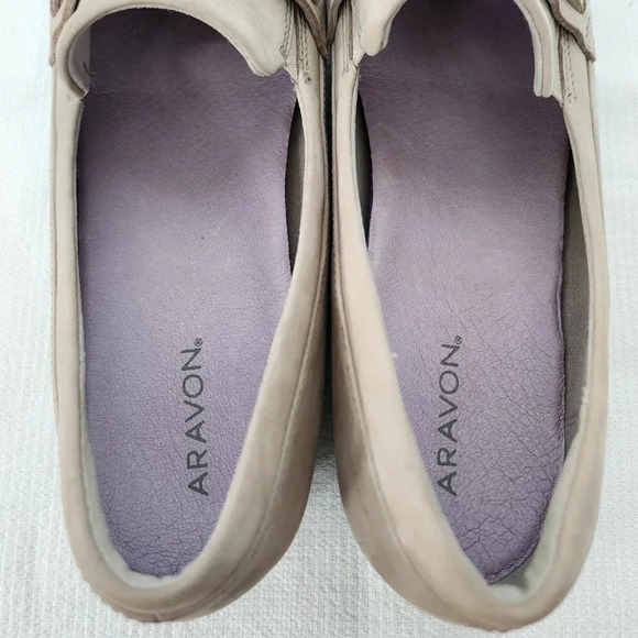 ARAVON Josie Bit Womens Loafers Size 11 Dove (Beige) Nubuck Leather Comfort Shoe - Picture 7 of 11